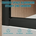 thumbnail image 6 of Sunny Shower 38 in. W x 38 in. D x 72 in. H Black Finish Quadrant Enclosures in Sliding Shower Doors, 6 of 10