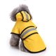 thumbnail image 4 of Nvzi Chubasquero reflectante para perros con capucha y orificio para arnés, impermeable, para perros pequeños, medianos y cachorros (pequeño, amarillo), 4 of 4