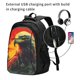 thumbnail image 2 of Easygdp Hawaiian Style Bald Eagle Mochila para Laptop de Viaje con Puerto USB, Mochila para Laptop con Puerto de Carga USB para Mujeres y Hombres, 2 of 7