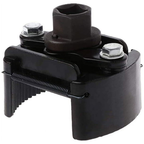 Llave para filtro de aceite, llave ajustable para elemento filtrante de 60-80 mm, kit de extracción de carcasa de 1/2"