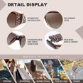 thumbnail image 3 of Ladies Polarized Sunglasses With Rhinestones, 3 of 5