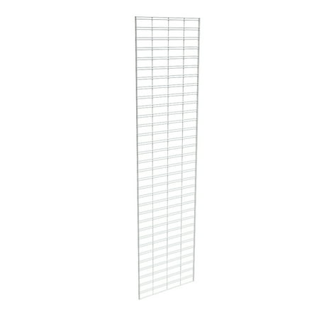 Econoco Metal Slat Grid for Any Retail Display or Home Storage, 2’ Width x 8’ Height, 3 Grids Per Carton (WHITE)