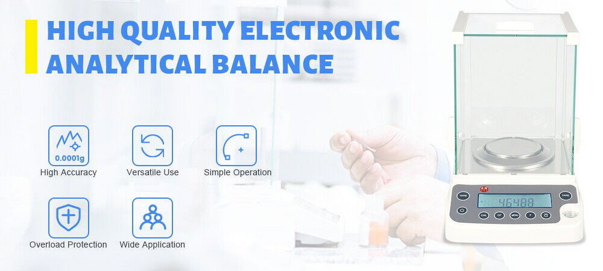 Electronic Analytical Balance 0.1 mg 120x0.0001 g Lab Digital Precision Scale 110V Analytical Balance 120 x 0.0001g 0.1mg Electronic Precision Scale W/Adapter