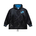 thumbnail image 2 of Men's Mitchell & Ness  Black Detroit Lions Downtown Satin Full-Snap Hooded Jacket, 2 of 6