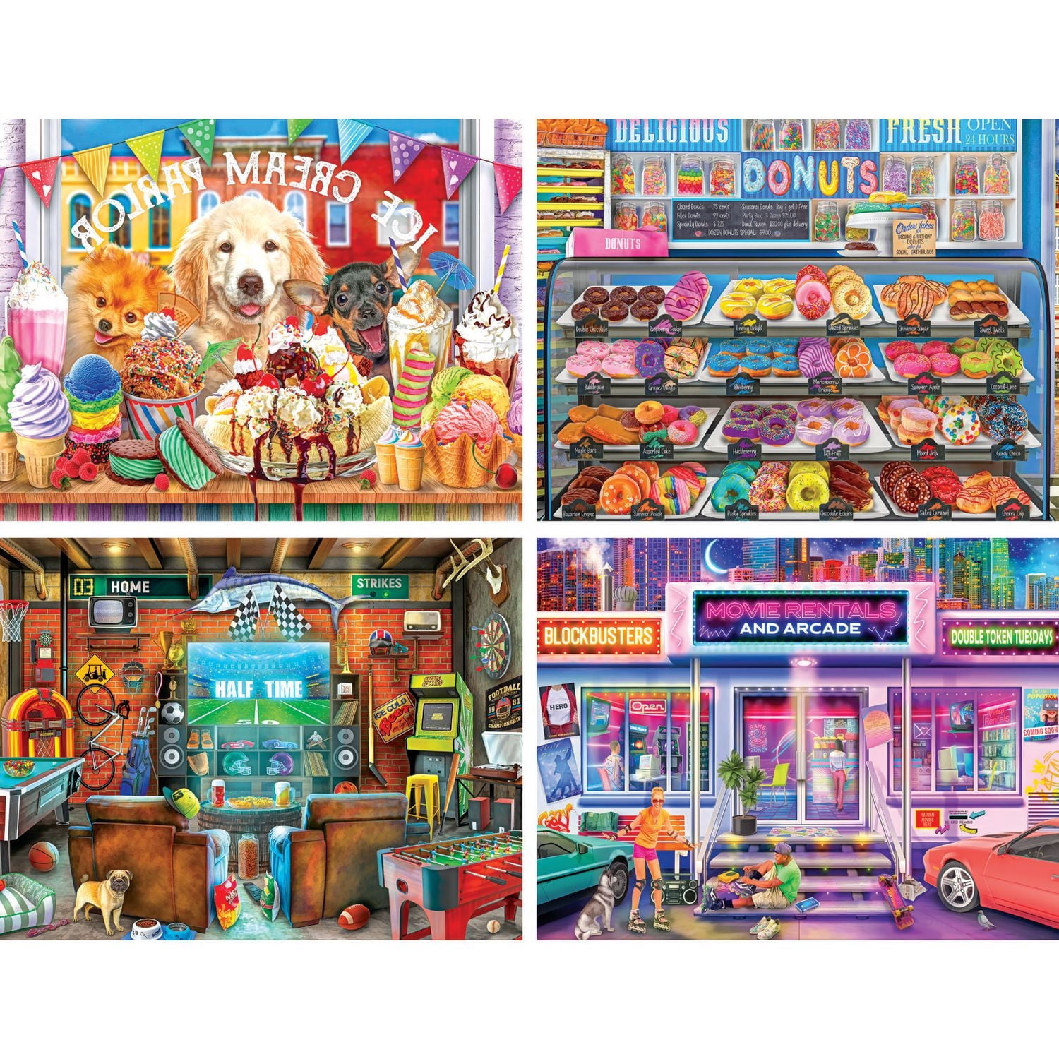 RoseArt – Format collation 400 pièces – Palette de couleurs – Puzzle emboîtable pour adulte