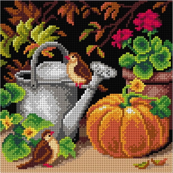 Orchidea In the Garden Needlepoint Canvas