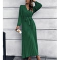 thumbnail image 1 of Vestido largo plisado en forma de A, vestido largo para mujer, ropa para mujer, vestido plisado en forma de A, optimizado para la excelencia, 1 of 6