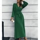 thumbnail image 3 of Vestido de línea A,Vestido largo de mujer V Vestido largo de mujer Vestido largo plisado de línea A Características de vanguardia, 3 of 6