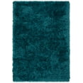 thumbnail image 2 of Well Woven Chie Teal Blue & Black Kuki Collection Ultra Soft Two-Tone Long Floppy Pile Rug 5x7 (5'3" x 7'3"), 2 of 8