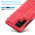 thumbnail image 7 of for Samsung Galaxy S24 FE Wallet Case, Slim Anti-Fall Protective Cover, Business PU Leather Strong Magnetic Closure Case with [Card Slot] [Kickstand] for Samsung Galaxy S24 FE - Red, 7 of 7