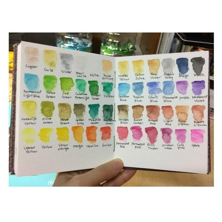 Mungyo Watercolor Set 48 - Swatches  Watercolor supplies, Watercolor,  Swatch