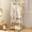 White, variant on Tao Tao Triangle Garment Rack, 2-Tier Clothes Organizer Closet With Wheels, Portable Garment Laundry Coat Rack With Storage Shelves For Hanging Clothes For Home Office Dorm Black