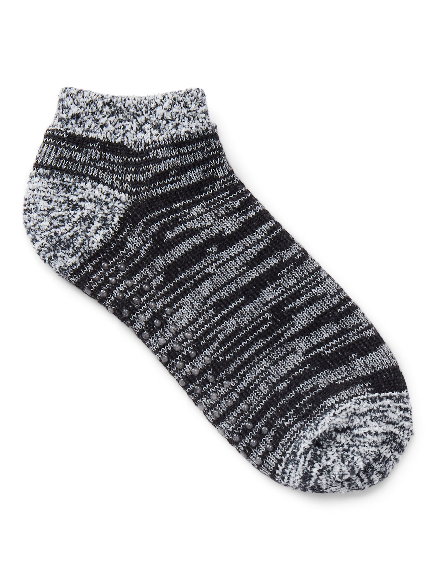 Joyspun Women's Double Layer Low Cut Lounge Socks, 3 Pack, Shoe Sizes 4-10