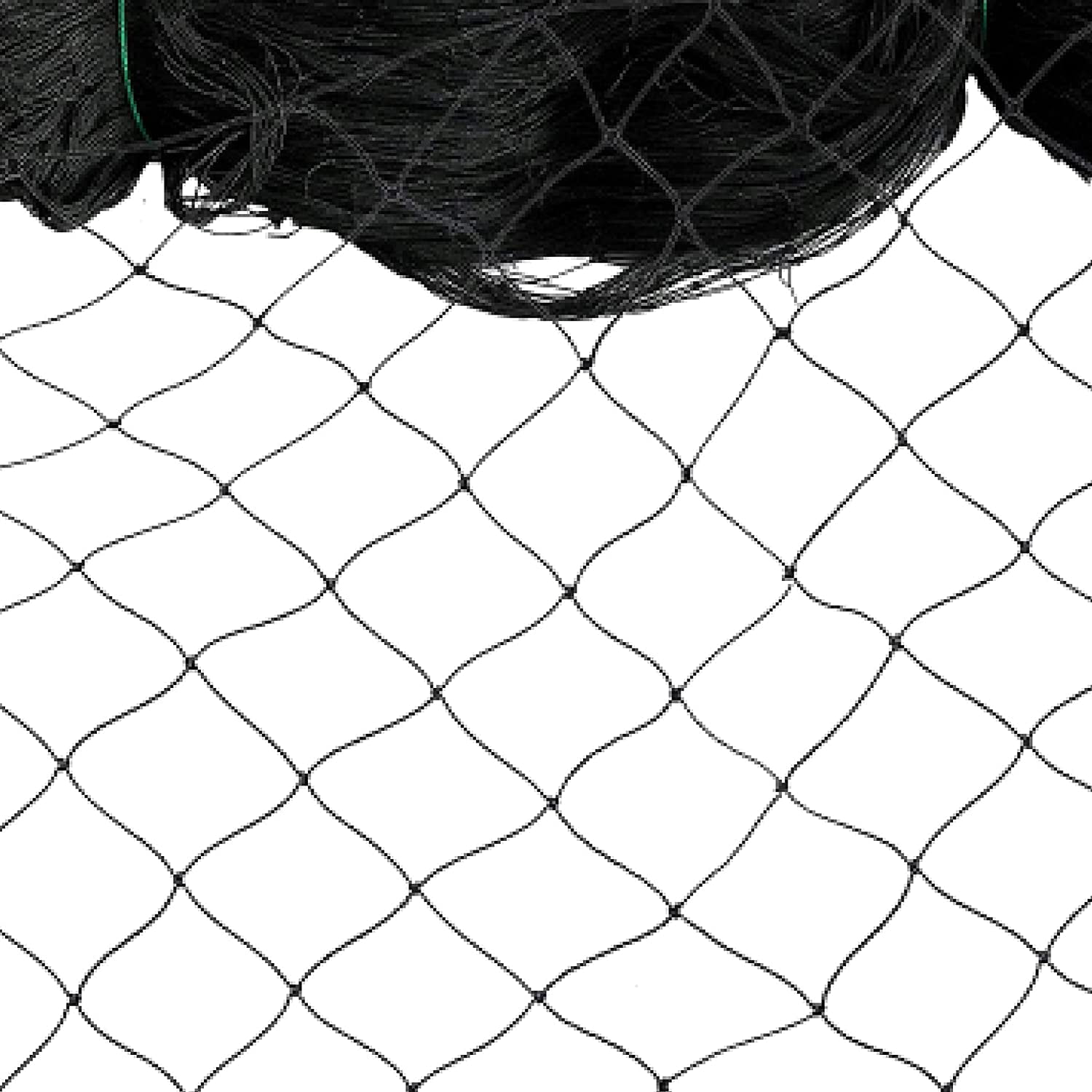 Black Commercial Knitted Anti Bird Netting 10 Metres Wide x  45 Metres Long 