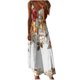 thumbnail image 1 of Vestidos de Verano de las Mujeres sin Mangas Estampados Colgantes, Estilo Casual Suelto para las Vacaciones, la Fiesta Y el Uso Diario de Primavera, 1 of 5