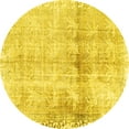 thumbnail image 1 of Ahgly Company Indoor Round Persian Yellow Traditional Area Rugs, 5' Round, 1 of 4