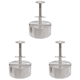 thumbnail image 1 of Patty Molde redondo para hacer accesorios de herramientas de cocina de acero inoxidable (11 cm) 3 piezas, 1 of 6