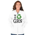thumbnail image 4 of Recycle GRN Earth Day Save the Planet Zip Up Hoodie Men's Women's Brisco Brands S, 4 of 6