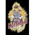 thumbnail image 2 of Men's The Simpsons Distressed Duffman Portrait  Sweatshirt Black 2X Large, 2 of 4
