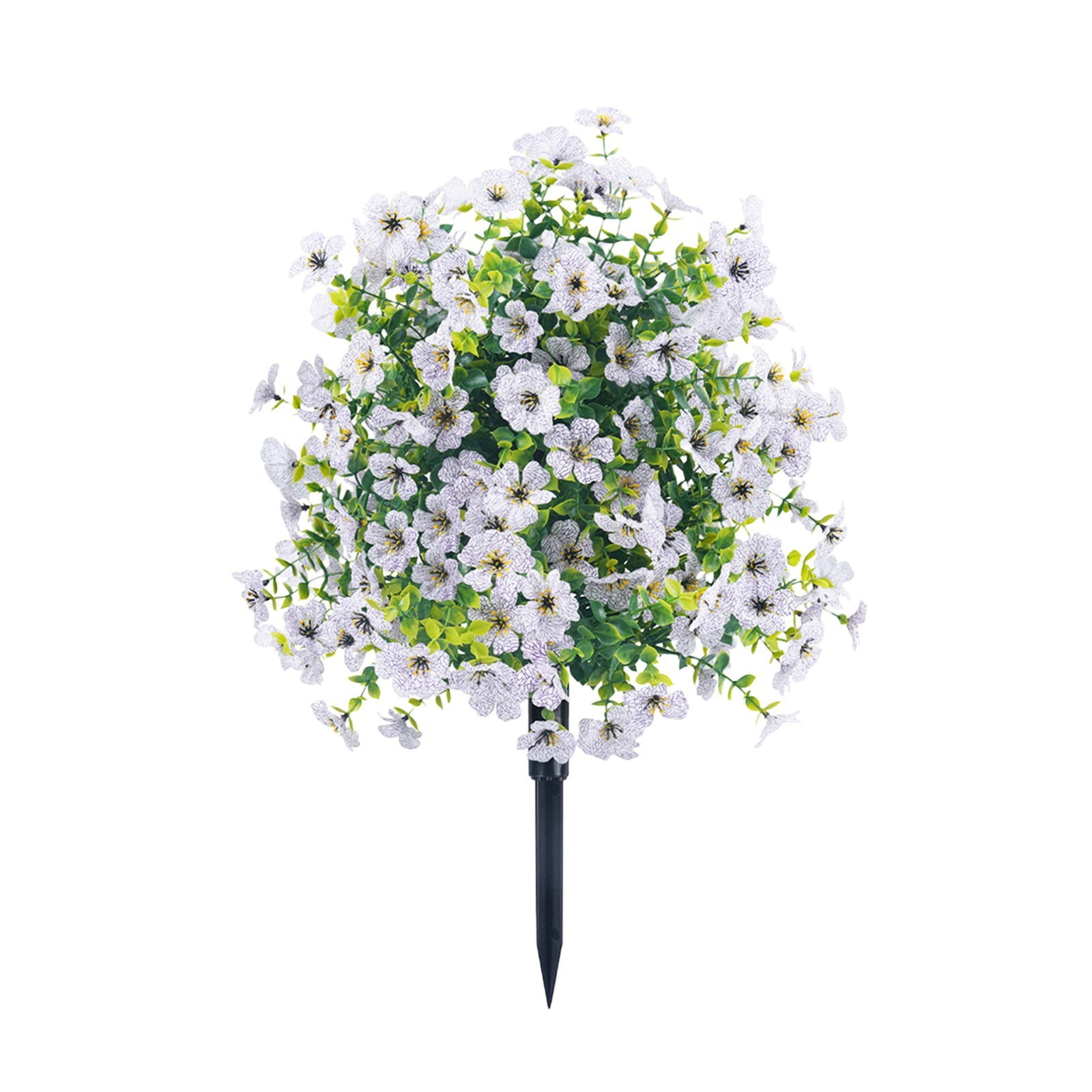 Outdoor Decorations for Patio Artificial Flowers With Ground Spikes Garden Stake Faux Shrubs Garden 22in For Outdoor Outside Garden Porch Patio Wedding Party