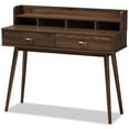 thumbnail image 1 of Baxton Studio Disa Writing Desk in Walnut Brown, 1 of 9