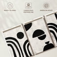 thumbnail image 6 of Elephant Stock Simple Abstract Wall Art - Horizontal Multi Panel Canvas - Lobby Wall Decor - Abstract Multi Panel - Black And White Decor - 26" x 12", 6 of 8