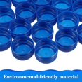 thumbnail image 2 of 100pcs Plastic Drink Bottle Covers Colorful Spring Water Bottle DIY Caps (Dark Blue), 2 of 3