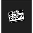 thumbnail image 4 of Big Bro Name Tag Boy's Black Crew Neck Short Sleeve Tee-Medium, 4 of 4