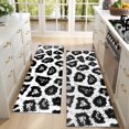 thumbnail image 4 of Kitchen Rugs Sets Of 2,Black Leopard Pattern Anti Fatigue Kitchen Mat Rugs Non Slip Washable,Decorative Kitchen Floor Mats for Kitchen,Sink,Laundry,17"X47", 4 of 5