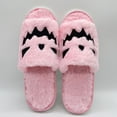 thumbnail image 6 of Creative Warm Soft Spooky Slides Shoes Fur Couple Slippers Halloween Pumpkin Slippers Silent Floor Slippers ORANGE, 6 of 8