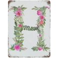 thumbnail image 1 of C Wall Letters Nursery Letters Floral Tin Sign Metal Plaque Art Hanging Iron Painting Retro Home Kitchen Garden Garage Wall Decor 16"x12", 1 of 5
