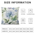 thumbnail image 5 of BANET Pastoral Style Floral Watercolor Throw Pillow Cover, Living Room Decorative Square Pillowcase, Plant and Floral Sofa and Bedroom Cushion Cover. White, 5 of 5