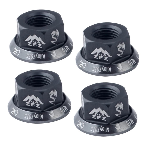 Tuercas de rueda de eje 410 Sharpla de brida de liberación de engranaje fijo rápido para bicicleta de montaña y carretera Titanio