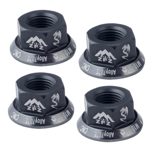 4 Pcs Tuercas Tornillos de de Aleación de Aluminio para M10, 4 shamjiam Tuercas de bicicleta