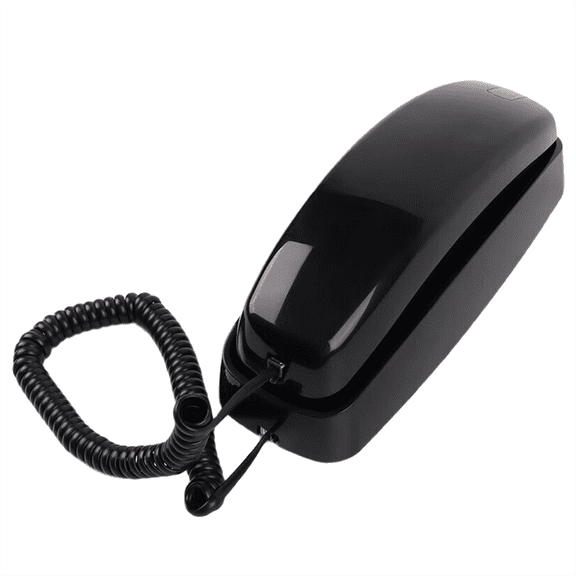 Telephone Landline Phones, Corded Home Phone,Trimline House Phone for Landline Wall Mount, Big Button Hotel Wall Phone A,1 * Telephone Landline Phones,Black