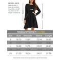 thumbnail image 3 of CRAYNER Casual Womens Fall Dresses, Long Sleeve Loose Fits T Shirt Dress Crew Neck A-line Flowy Swing Dress with Pockets, L, 3 of 10