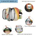 thumbnail image 3 of FORMRS Unisex School Backpack 17" Student Travel Bag with Laptop Compartment, Colorful Plane, 3 of 7