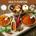 thumbnail image 6 of 18 Pcs Reusable Tiny Spoon 2.9 Inches 304 Stainless Steel Mini Spice Spoon with Ergonomic Handle for Seasoning Honey Coffee Dessert Cake, 6 of 10