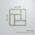thumbnail image 3 of Ekena Millwork 23 3/8"W x 23 3/8"H x 1/4"T Large Sheffield Decorative Fretwork Wood Wall Panels, Alder, 3 of 18