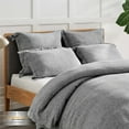thumbnail image 3 of Levtex Home - 100% French Flax Linen - King Sham - French Flax Washed Linen - Heathered Stone - Sham Size (36 x 20in.), 3 of 3