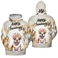 thumbnail image 3 of Happy Anniversary Bulldog Celebrates Wedding Love Family Party All Over Print 3D Hoodie Unisex Merch Hoodies Dog Lover Gifts Idea - 01015, 3 of 6