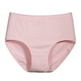 thumbnail image 2 of womens Undersated Cotton Full Coverage Brief Panty Pink S, 2 of 3