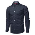 thumbnail image 1 of FashionOutfit Men's Cotton Based Casual Formal Stylish Long Sleeves Button Down Shirt, 1 of 1