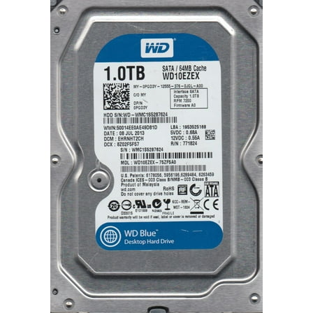 WD10EZEX-75ZF5A0, DCM EHRNHT2CH, Western Digital 1TB SATA 3.5 Hard Drive