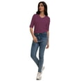 thumbnail image 4 of Women's Casual Short Sleeve Relaxed Fit Basic T-Shirt - Soft Comfortable Everyday Top, 4 of 7