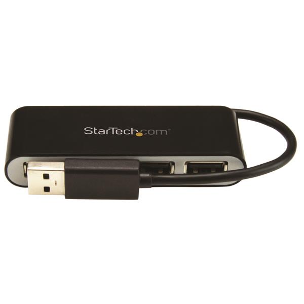 StarTech.com 4 Port USB 2.0 Hub - USB Bus Powered - Portable Multi Port USB 2.0 Splitter and Expander Hub - Small Travel USB Hub - image 2 of 6