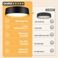thumbnail image 3 of Luz de Techo LED BrightHome 16in 30W Regulable Negra y Dorada, 3 of 7