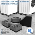 thumbnail image 3 of Anti Vibration Pads, Washing Machine Foot Pad Stabilizer, Double Heighten Non Slip Shock and Noise Cancelling Support Mat DEWEL, 3 of 8