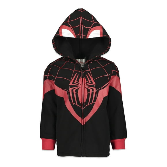 Marvel Spider-Man Miles Morales Little Boys Zip Up Hoodie Toddler to Big Kid