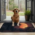 thumbnail image 3 of ONETECH Magic Pink Moon and Sun Square Floor Mat Indoor Outdoor 19.68*39.37 in, 3 of 6